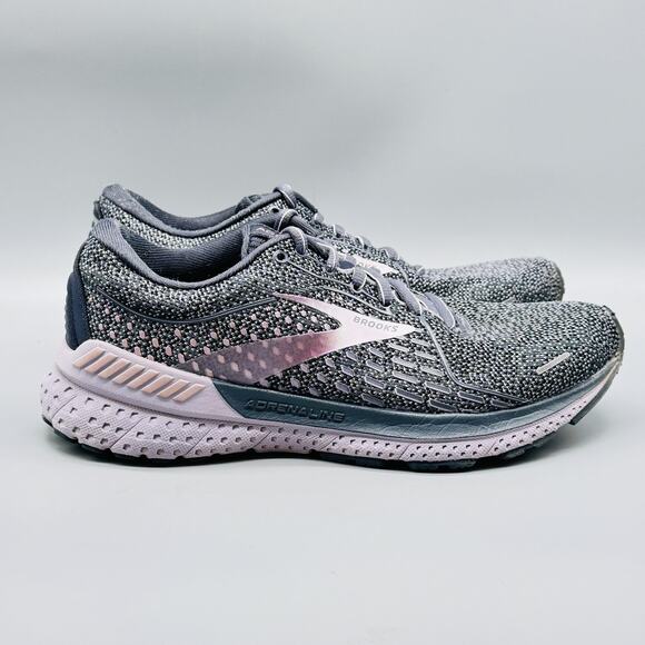 Brooks Shoes Womens 7.5 Gray Adrenaline GTS 21 Running Athletic Sneakers Comfort - Picture 1 of 12